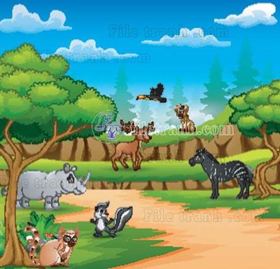 File tranh File gốc in tranh tổng hợp tường nền K43411 (gốc) chủ đề thành phố