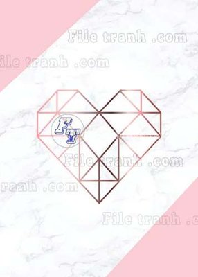 File gốc File gốc in tranh tổng hợp tường nền K43681 (in mica) cắt laser