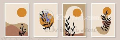 File tranh File gốc in tranh tổng hợp tường nền K43732 (gốc) in trên kính