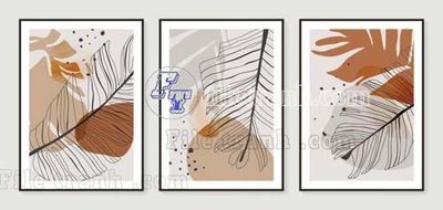 File gốc File gốc in tranh tổng hợp tường nền K43733 (in lụa) họa tiết 3D