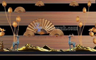 Download file gốc File gốc in tranh tổng hợp tường nền K44089 (in mica) logo