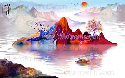 File in trần File gốc in tranh tổng hợp tường nền K44115 (bản gốc) hoa văn