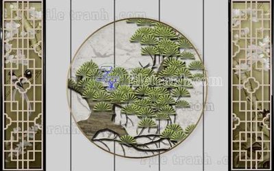 Tải file File gốc in tranh tổng hợp tường nền K44125 (gốc) in tranh tráng gương