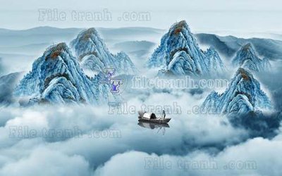 File PSD File gốc in tranh tổng hợp tường nền K44129 (bản gốc) dễ dàng edit