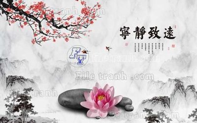 File tranh File gốc in tranh tổng hợp tường nền K44158 (gốc) chủ đề thiên nhiên