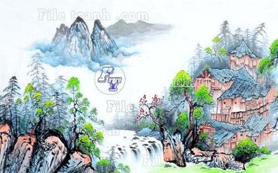 File ảnh File gốc in tranh tổng hợp tường nền K44167 (gốc) dùng in Pano