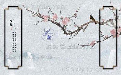 File tranh File gốc in tranh tổng hợp tường nền K44192 (gốc) chủ đề động vật