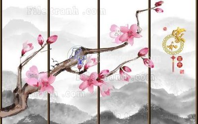 File gốc File gốc in tranh tổng hợp tường nền K44219 (chuẩn CMYK) cho nhà in