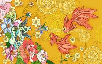 File tranh File gốc in tranh tổng hợp tường nền K44248 (ảnh gốc) cho in ấn kỹ thuật số