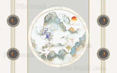 Download file File gốc in tranh tổng hợp tường nền K44272 (chất lượng in ấn)