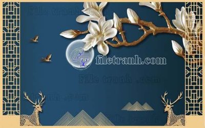 File ảnh File gốc in tranh tổng hợp tường nền K44274 (gốc) dùng in Pano