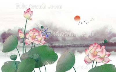 File gốc File gốc in tranh tổng hợp tường nền K44348 (thiết kế) cho in ấn