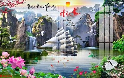 Tải file gốc in lụa File gốc in tranh tổng hợp K4436 siêu nét