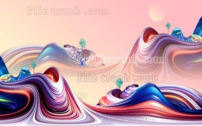 File ảnh File gốc in tranh tổng hợp tường nền K44391 (gốc) in PP, decal