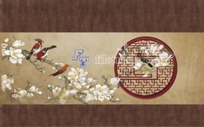 File gốc File gốc in tranh tổng hợp tường nền K44410 (in lụa) tranh thuận buồm