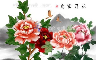 Tải file gốc File gốc in tranh tổng hợp tường nền K44414 (in khổ lớn) không mờ