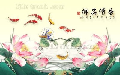 File gốc File gốc in tranh tổng hợp tường nền K44437 (in tráng gương) hiện đại