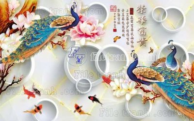 File PSD File gốc in tranh tổng hợp tường nền K44440 (chất lượng in ấn)