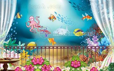 File gốc File gốc in tranh tổng hợp tường nền K44441 (in lụa) tranh thuận buồm