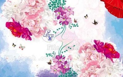 Ảnh gốc file in lụa File gốc in tranh tổng hợp tường nền K44442 chi tiết