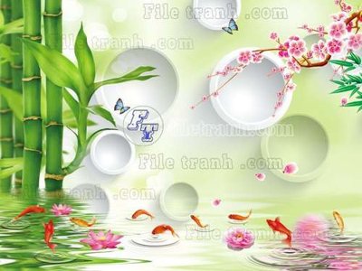 File tranh gốc File gốc in tranh tổng hợp tường nền K44474 (bản đẹp) độc quyền