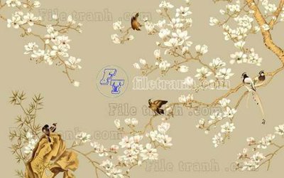 File tranh File gốc in tranh tổng hợp tường nền K44486 (file gốc) chuẩn màu in