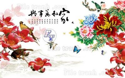 File tranh File gốc in tranh tổng hợp tường nền K44489 (gốc) chủ đề thiên nhiên