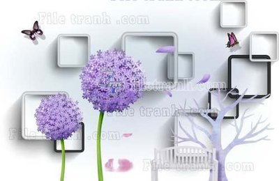 File gốc File gốc in tranh tổng hợp tường nền K44546 (in 3D) cho trang trí