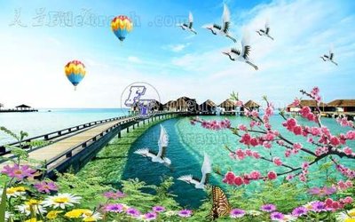 File tranh File gốc in tranh tổng hợp tường nền K44555 (gốc) in backlit film