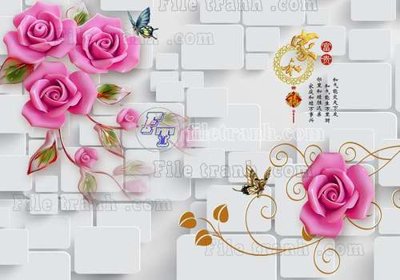 File ảnh File gốc in tranh tổng hợp tường nền K44558 (gốc) in decal dán tường