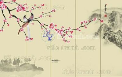 Download file gốc File gốc in tranh tổng hợp tường nền K44572 (in mica) logo