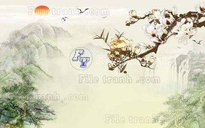 File gốc File gốc in tranh tổng hợp tường nền K44587 (vector) cho in ấn