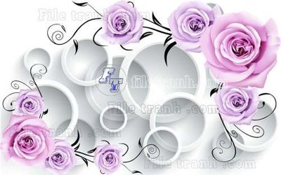 File in trần File gốc in tranh tổng hợp tường nền K44633 (bản gốc) hoa văn