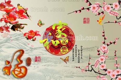 File tranh gốc File gốc in tranh tổng hợp tường nền K44658 (bản đẹp) độc quyền