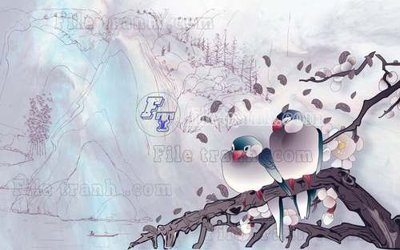 File tranh File gốc in tranh tổng hợp tường nền K44676 (ảnh gốc) độc quyền