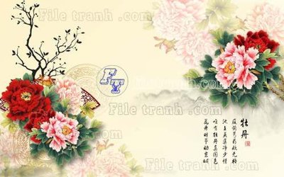 Download file gốc File gốc in tranh tổng hợp tường nền K44778 (in mica) trong suốt