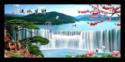 File gốc File gốc in tranh tổng hợp tường nền K44803 (in tráng gương) ốp tường