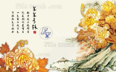 File gốc File gốc in tranh tổng hợp tường nền K44819 (in tráng gương) ốp tường