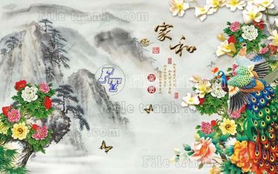 File tranh File gốc in tranh tổng hợp tường nền K44829 (ảnh gốc) in trần nhà