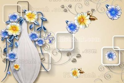 File tranh in trần 3D File gốc in tranh tổng hợp tường nền K44880 (ảnh gốc)