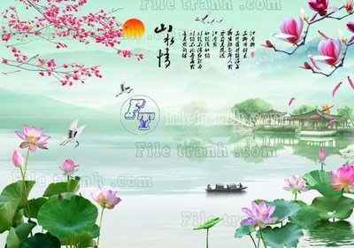 File gốc File gốc in tranh tổng hợp tường nền K44882 (in ấn) không giới hạn