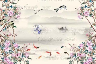 File ảnh gốc File gốc in tranh tổng hợp tường nền K44889 không vỡ nét