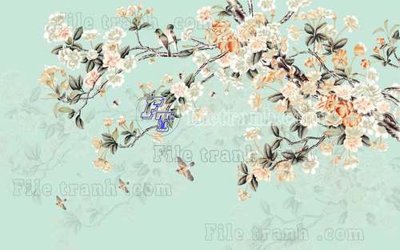 Download file gốc File gốc in tranh tổng hợp tường nền K44910 (in lụa) nghệ thuật