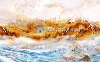 File tranh File gốc in tranh tổng hợp tường nền K45020 (file gốc) chuẩn màu in