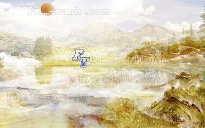 Download file gốc File gốc in tranh tổng hợp tường nền K45054 (in lụa) hoa lá