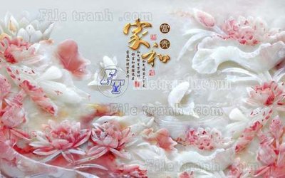 Download file gốc File gốc in tranh tổng hợp tường nền K45083 (in mica) trong suốt