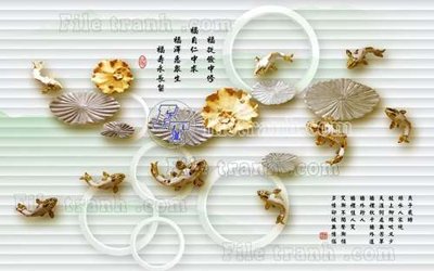 File gốc File gốc in tranh tổng hợp tường nền K45101 (in lụa) hoa văn cổ điển