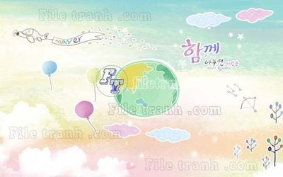 File tranh in trần 3D File gốc in tranh tổng hợp tường nền K45130 (ảnh gốc)