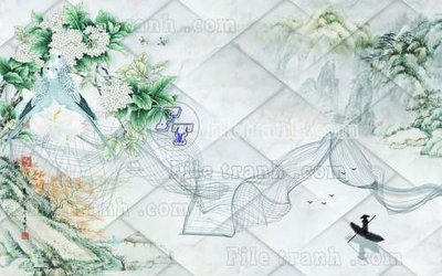 File PSD File gốc in tranh tổng hợp tường nền K45198 (chất lượng in ấn)