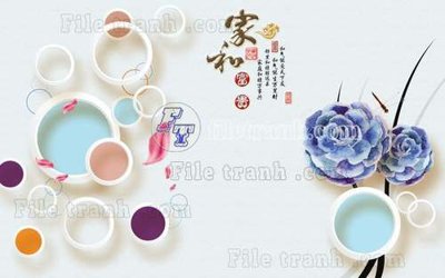 File gốc File gốc in tranh tổng hợp tường nền K45209 (in mica) làm quà tặng